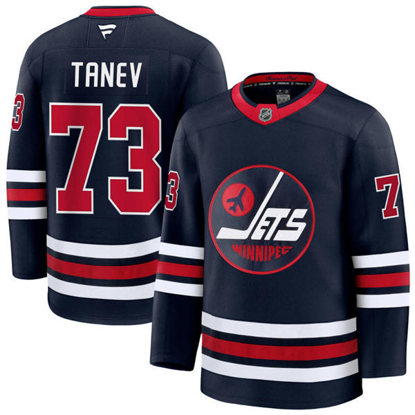 Men's Winnipeg Jets #73 Brandon Tanev Fanatics Navy Alternate Premier Jersey